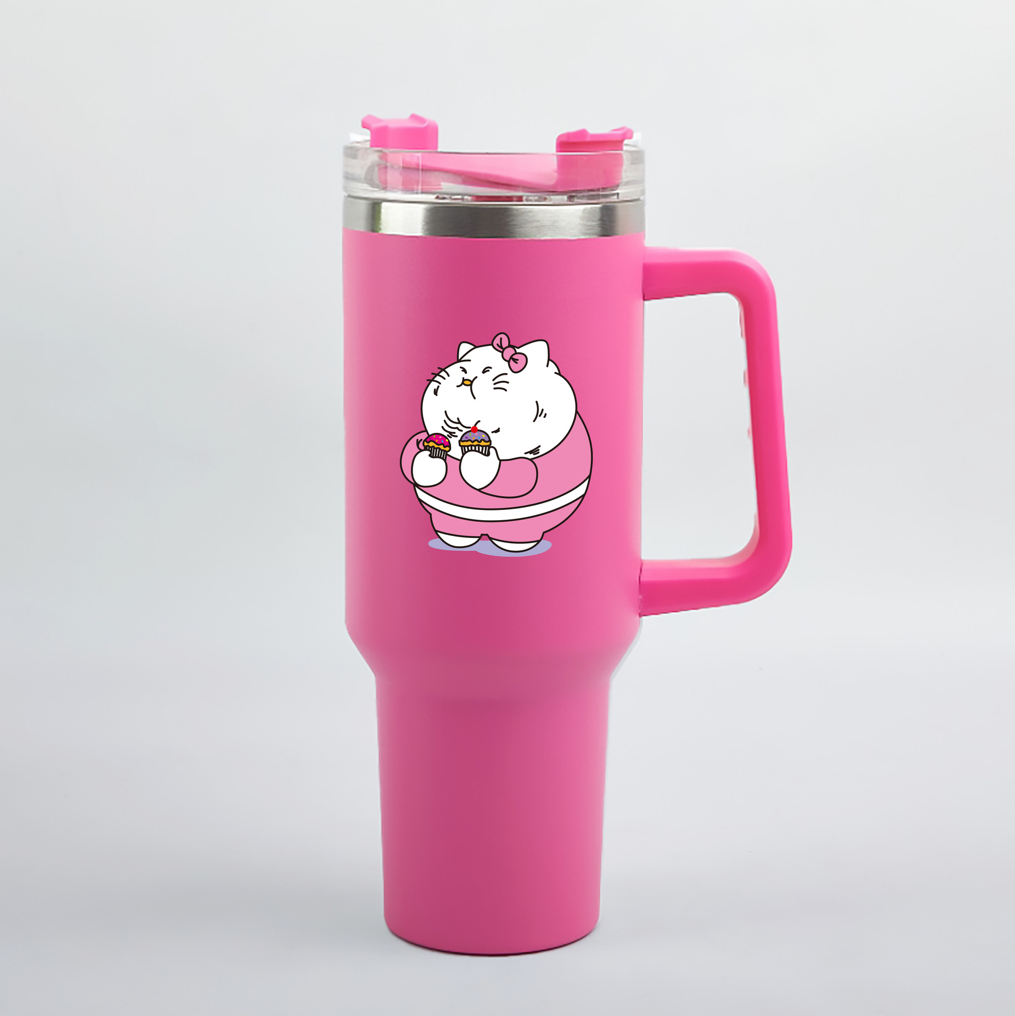 （画像用） Hello Kitty ハローキティ 1200mL車用タンブラー（カラープリント）